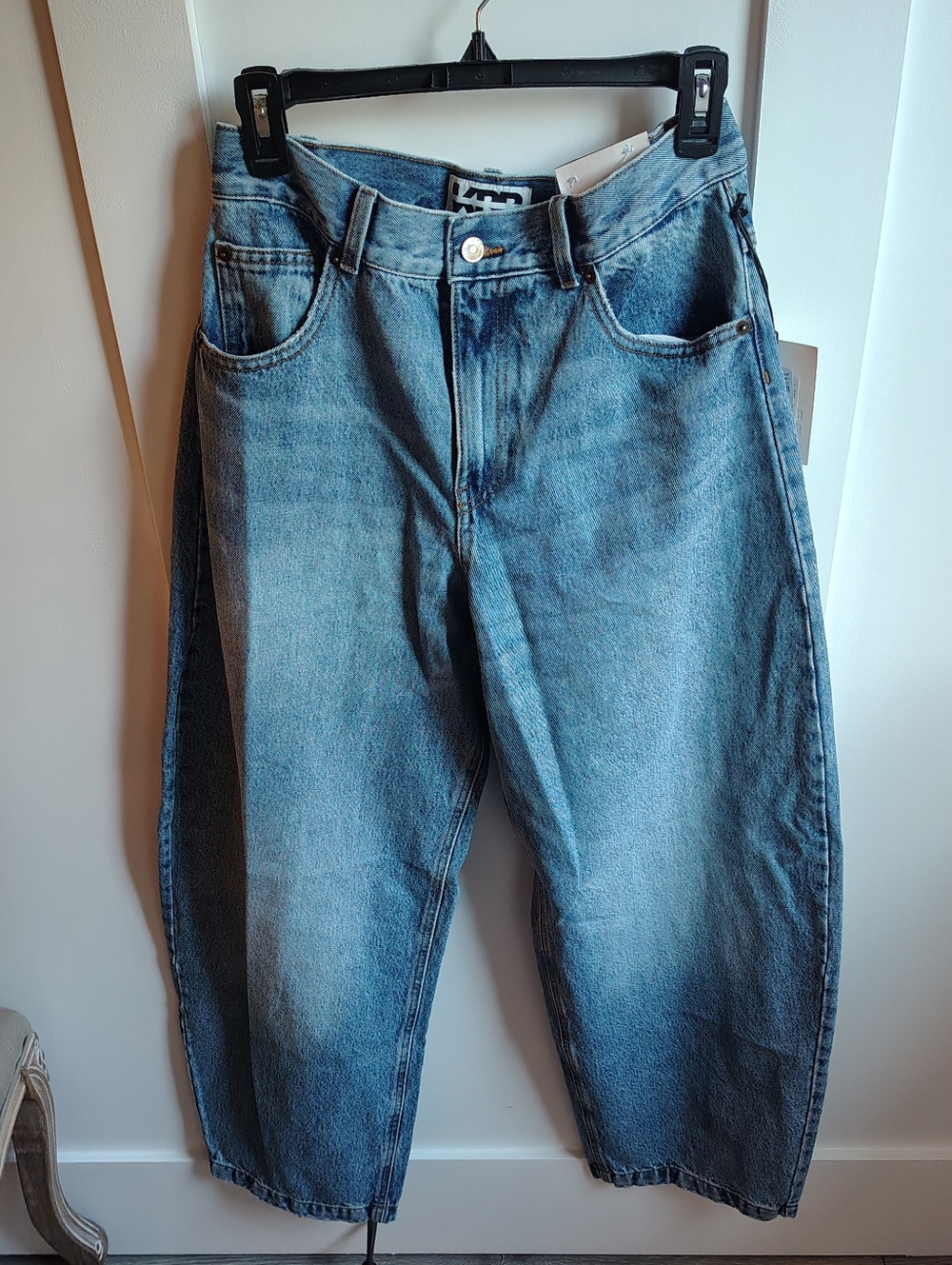 Womens Denim Barrel Jeans, NWT